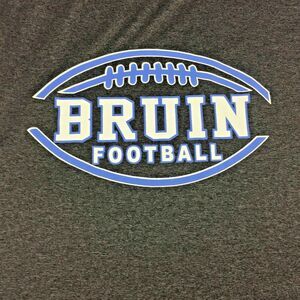 UCLA Bruin Football T Shirt Mens XL Gray Blue Short Sleeve‎ Universitycore Sport